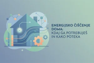 Professional header image for educational tutorial: Energijsko čiščenje doma: kdaj ga potrebuješ in kako poteka