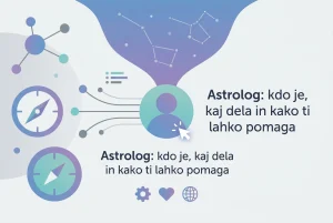 Professional header image for list-based article: Astrolog: kdo je, kaj dela in kako ti lahko pomaga