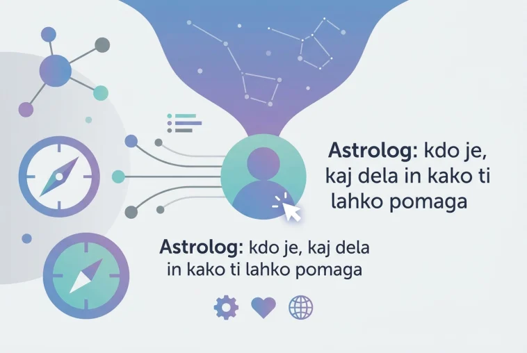 Professional header image for list-based article: Astrolog: kdo je, kaj dela in kako ti lahko pomaga