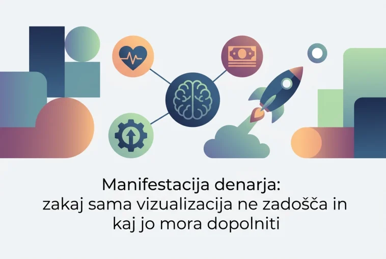 Professional header image for educational tutorial: Manifestacija denarja: zakaj sama vizualizacija ne zadošč...
